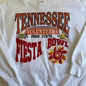 VTG 1992 Tennessee Volunteers Fiesta Bowl Crewneck Sweatshirt Penn State AZ M